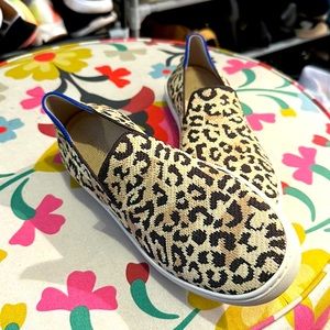 Rothy’s Leopard print slip ons - like new!